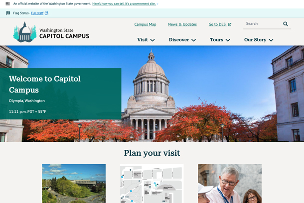 Washington State Capitol Campus | Less Phone Calls, More Campus Visits: A Website Redesign That Delivers by Anthro-Tech