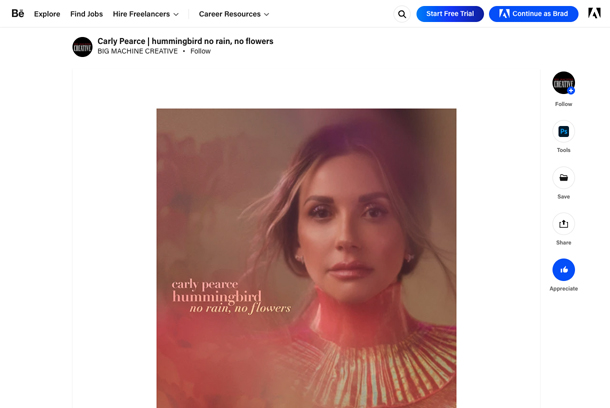 hummingbird: no rain, no flowers - Carly Pearce by Borchetta Entertainment Group