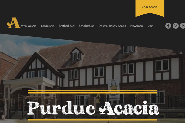Acacia Fraternity Purdue University by Michael J Webdell llc