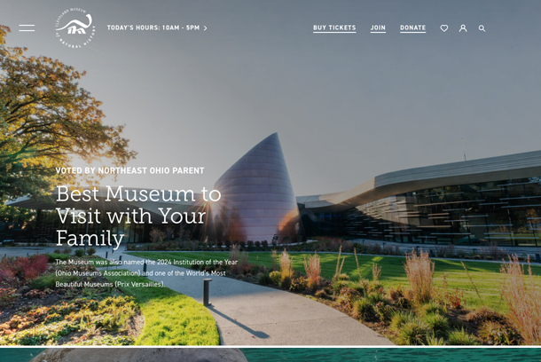 Cleveland Museum of Natural History Website by FORM