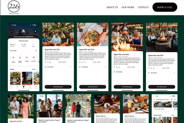 Photography for Marriott Marquis San Diego Marina Mobile App by 226 Collective
