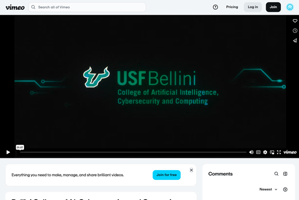 Bellini College of AI, Cybersecurity, and Computing Brand Launch by University of South Florida