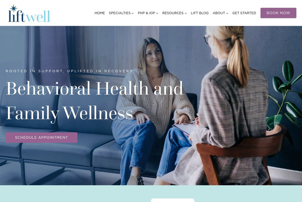 Website Redesign for LiftWell by Local Leap Marketing