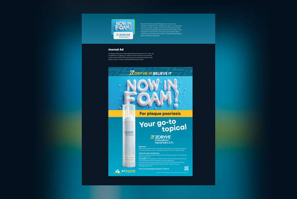 Arcutis | Zoryve Foam | Print Ad by SFC Group