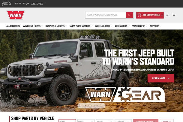 WARN Winch Website by Dogs of Design Studio, Inc.