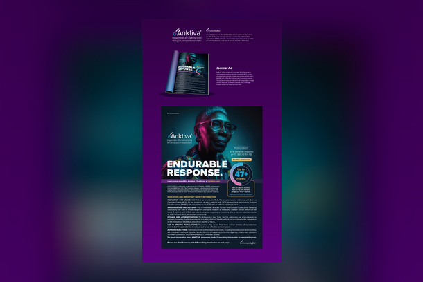 Immunity Bio | Anktiva | Print Ad by SFC Group