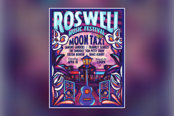 Roswell Music Festival 2026 Poster by LSCC