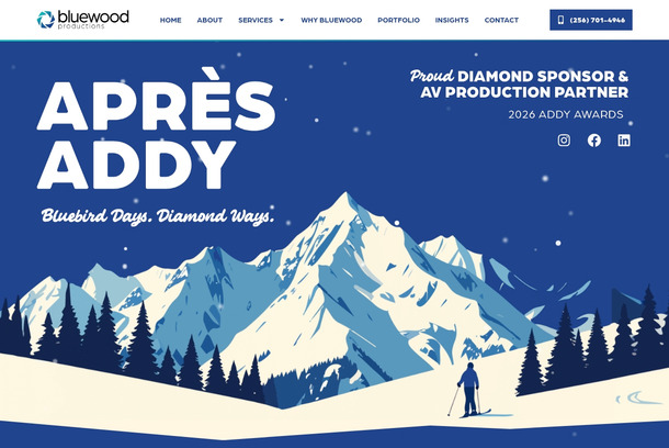 Bluewood ADDYs Ad & Landing Page by LSCC