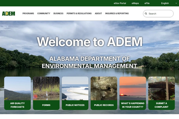 Alabama Department of Environmental Management by Promet Source