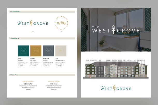 The Westgrove: Urban Sanctuary Corporate Identity (Logo) by Hummingbird Creative Group