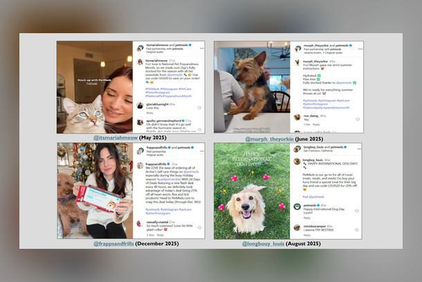 PetMeds Paw-tners: Influencer Marketing Campaign by Tilson PR for PetMeds