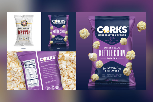 Corks Popcorn - Brand Identity, Logo & Package Design - (DRC) Design Resource Center by Design Resource Center (DRC)