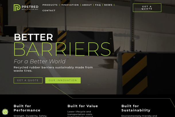 Pretred Website Redesign by Drizzle Digital