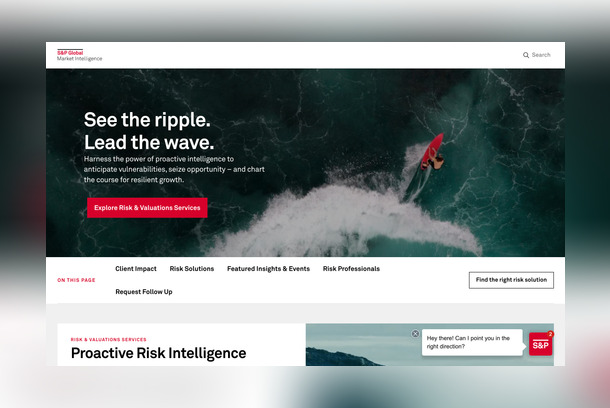 S&P Global Market Intelligence: Risk & Valuations Services by Dog and Pony Studios
