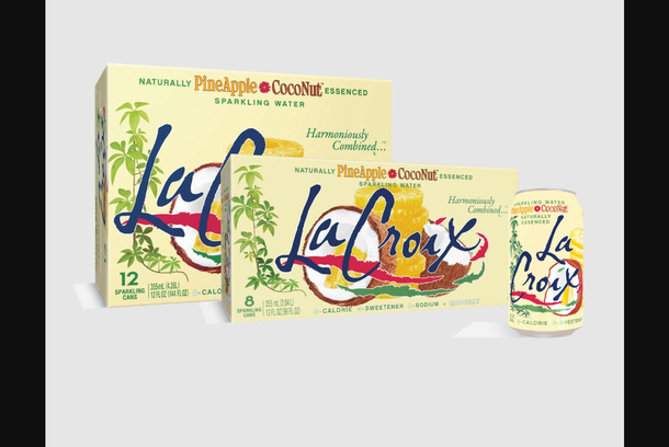 LaCroix Pineapple Coconut Packaging by Russell Creative