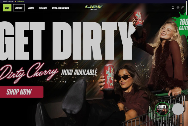 Lick Energy Website by FifthColor