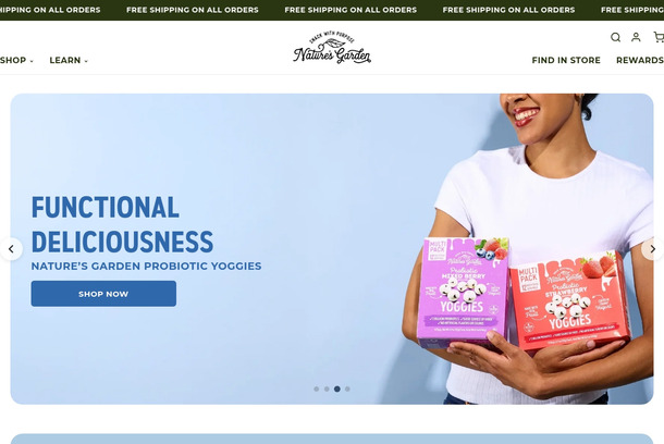 Nature's Garden E-Commerce Website by Cibo Vita