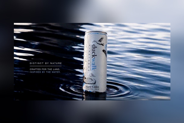 Duck Walk Hard Cider Can Packaging Design by Raw Guild Studios LLC