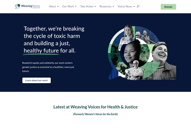 Weaving Voices Website Redesign by Olivia Edwards