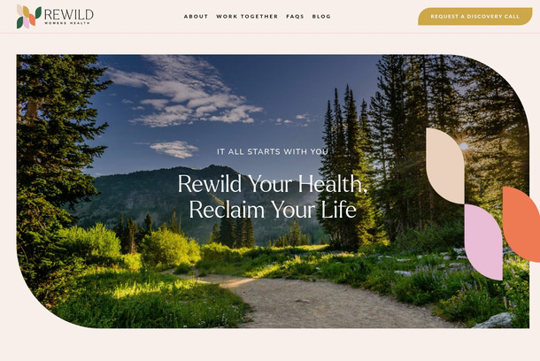 Rewild Women’s Health Website by Salt + Sage Web Studio