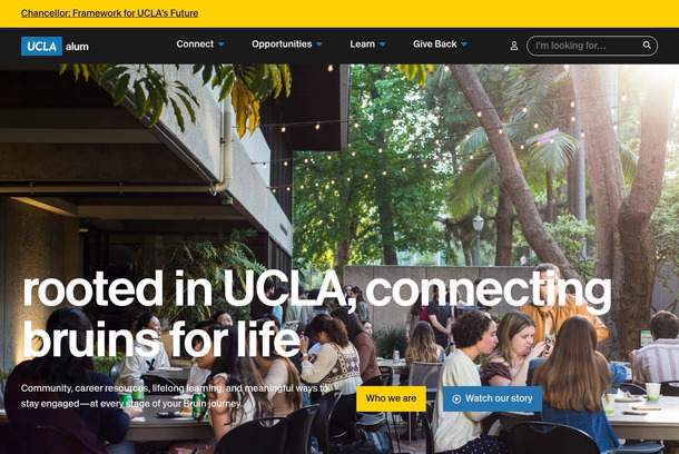 UCLA Alumni Association Website by HelpGood